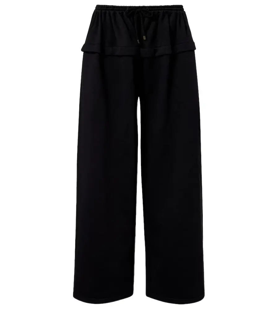 Alaia Alaïa Wide-leg cotton sweatpants