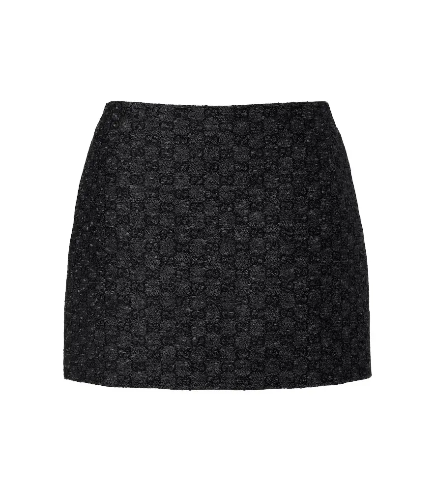 Gucci GG wool-blend miniskirt
