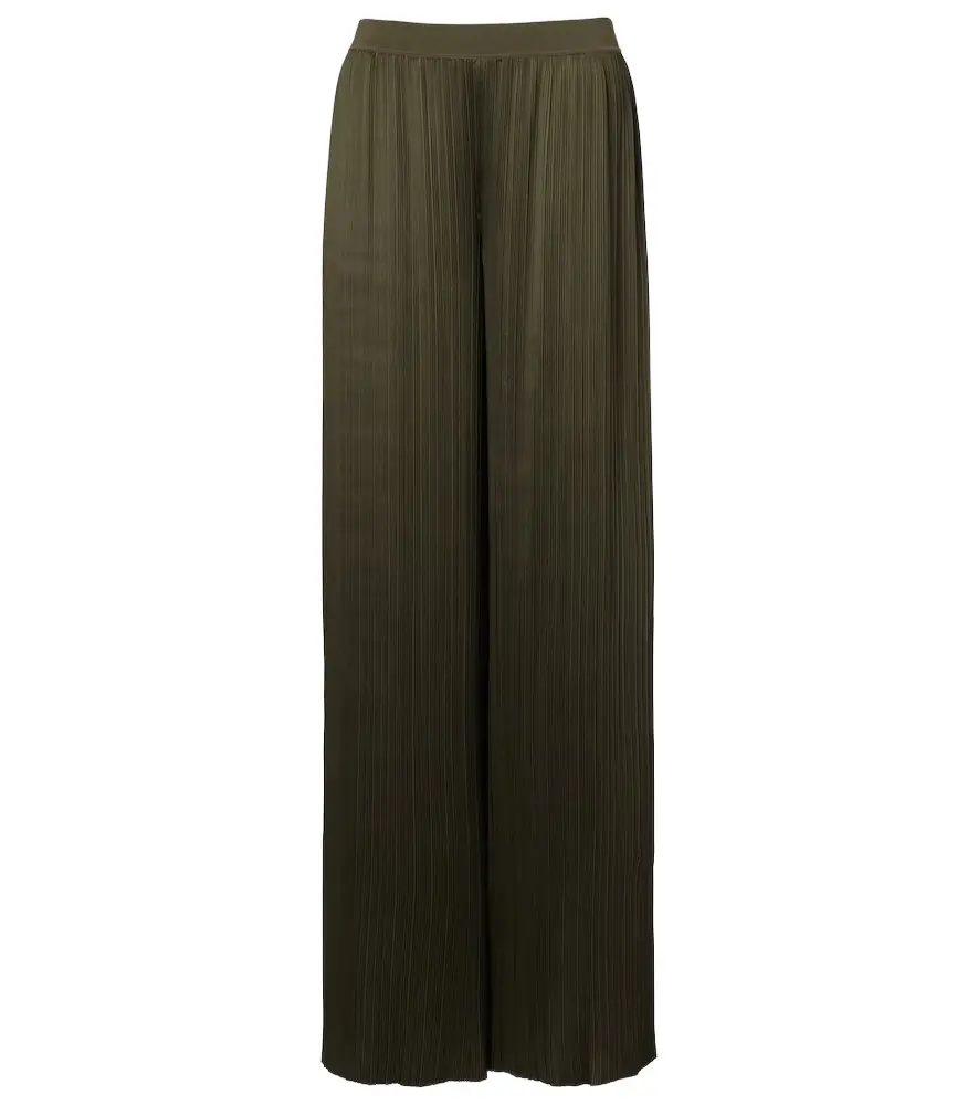 Joseph Amber plissé satin wide-leg pants