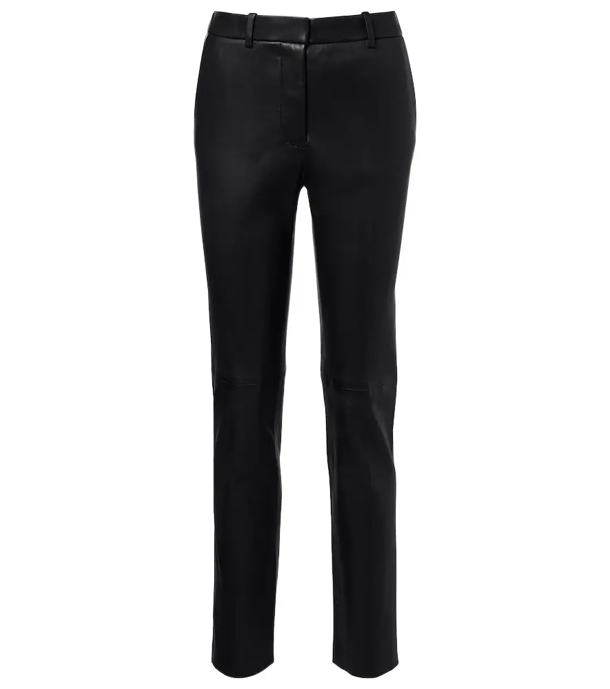 Joseph Coleman leather straight pants