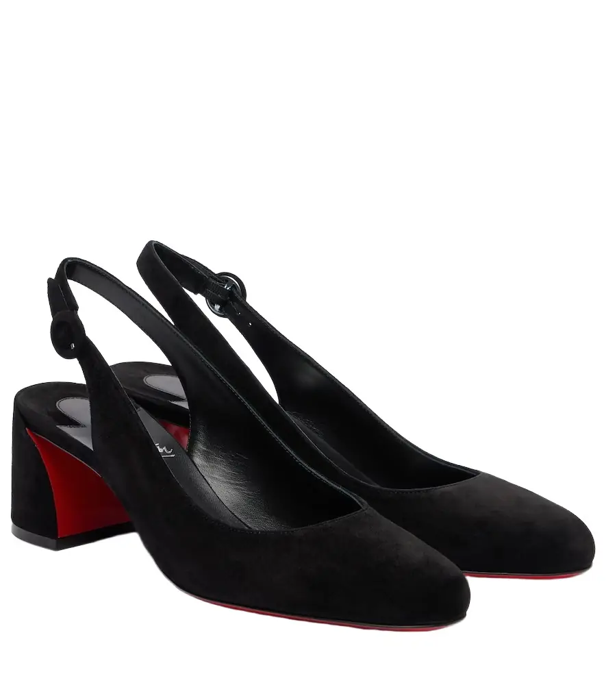 Christian Louboutin So Jane 55 suede slingback pumps
