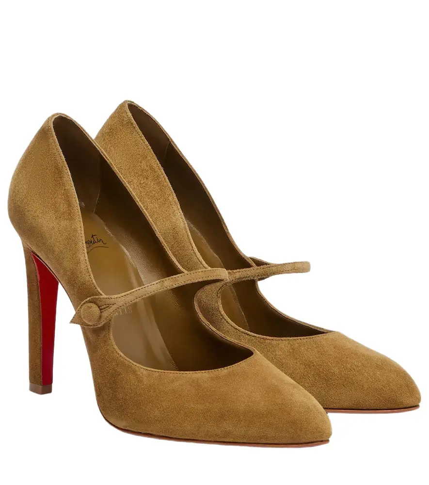 Christian Louboutin Mary Fannylove 100 suede pumps