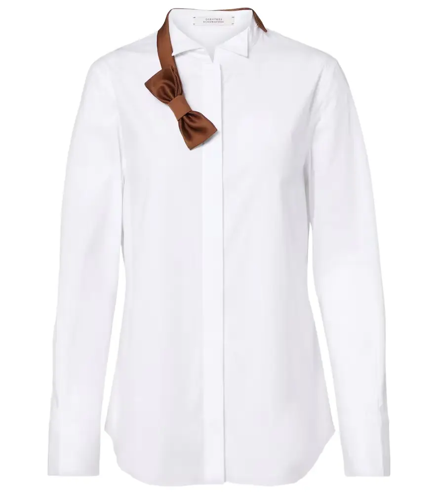 Dorothee Schumacher Pure Power cotton-blend poplin shirt