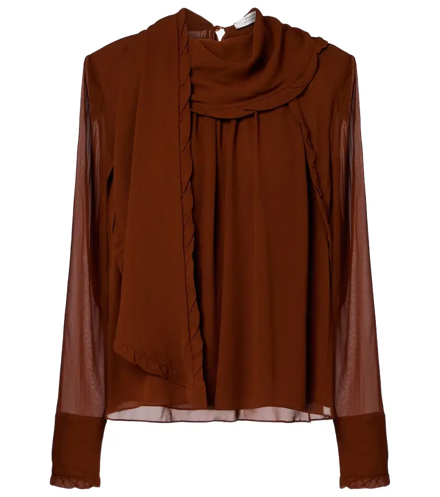 Dorothee Schumacher Sheer Twist georgette blouse