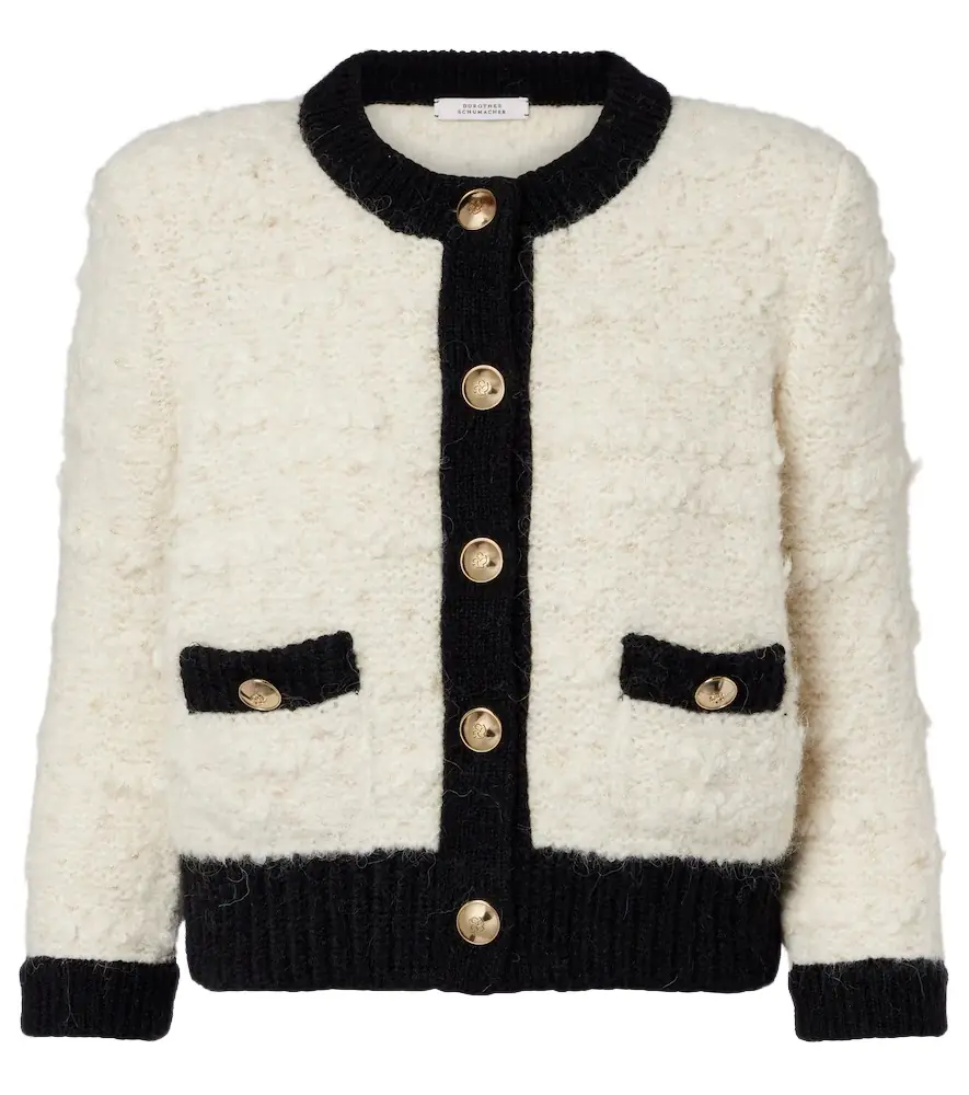 Dorothee Schumacher Delightful Sparkle wool-blend cardigan