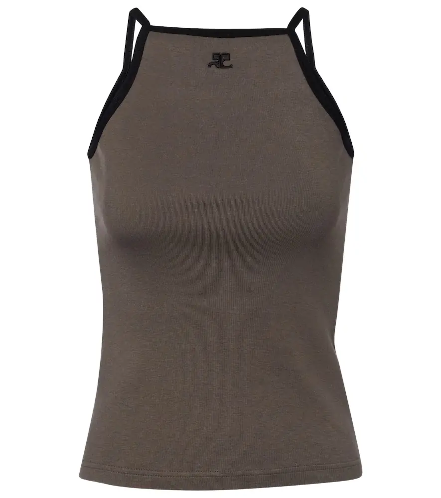 Courreges Courrèges Logo cotton tank top