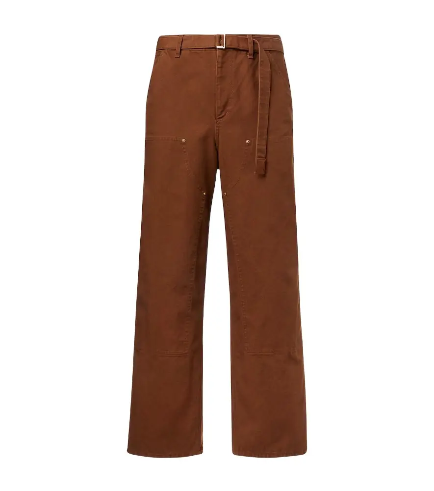 Sacai x Carhartt WIP belted cotton cargo pants