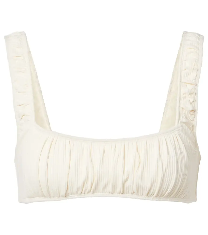 Montce Zoe ribbed-knit bikini top
