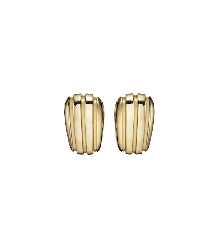 Pamela Zamore Orla Armour 18kt gold earrings