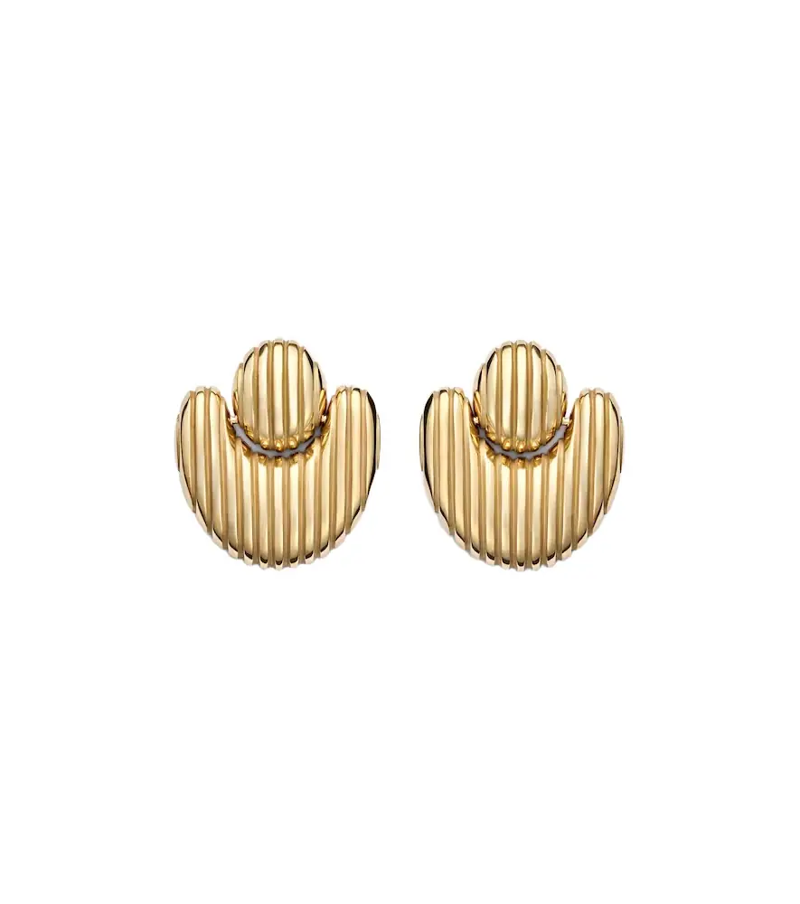 Pamela Zamore Isla Nest 18kt gold earrings