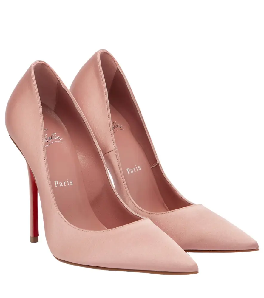 Christian Louboutin Miss Z 120 crêpe satin pumps