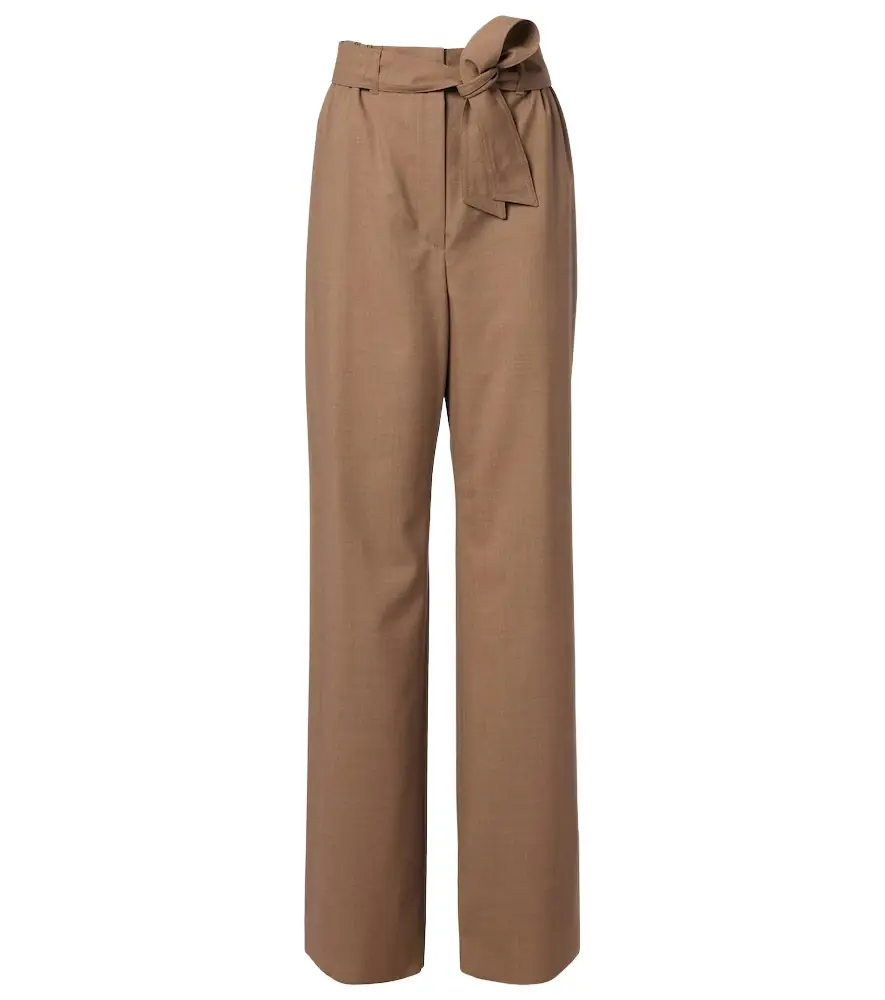 Max Mara Salpa virgin wool wide-leg pants