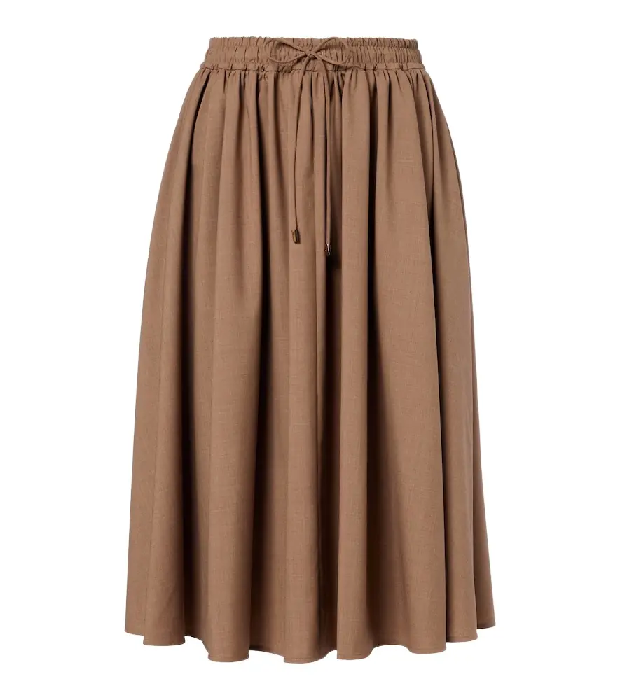 Max Mara Livrea virgin wool midi skirt