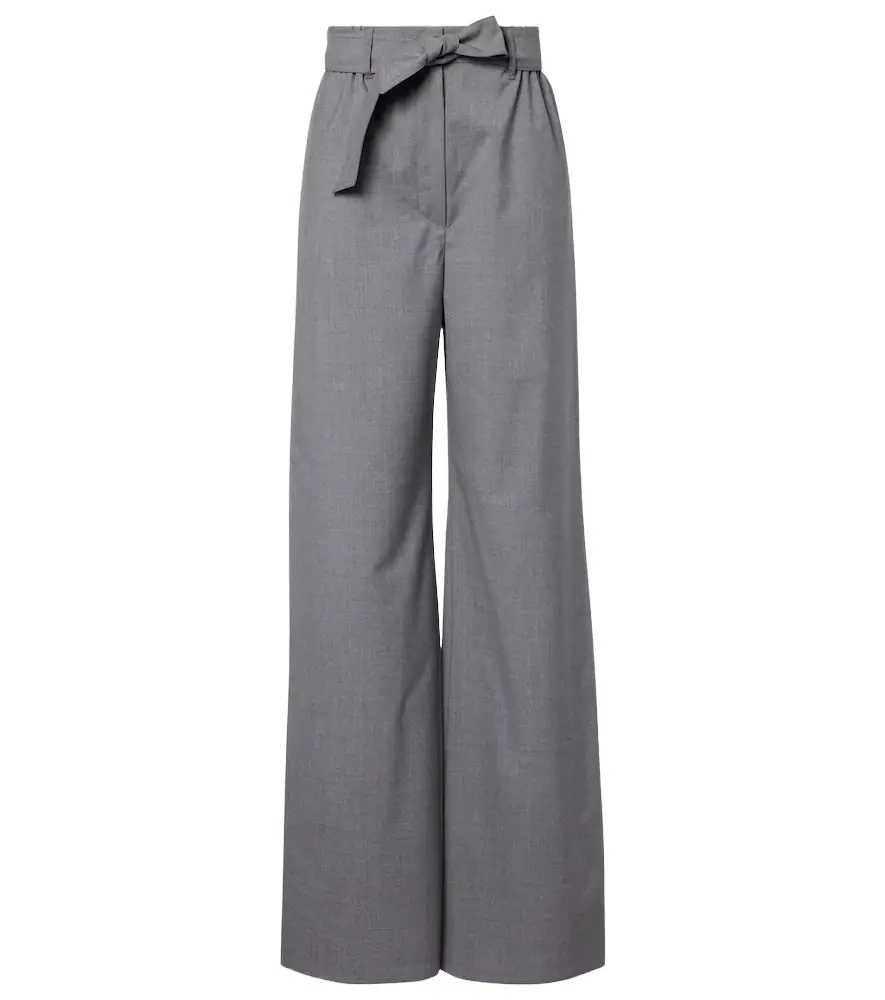 Max Mara Salpa virgin wool wide-leg pants
