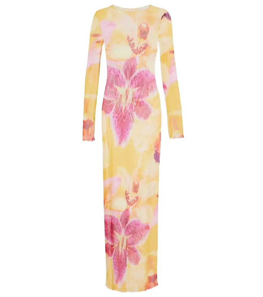 Same Floral mesh maxi dress