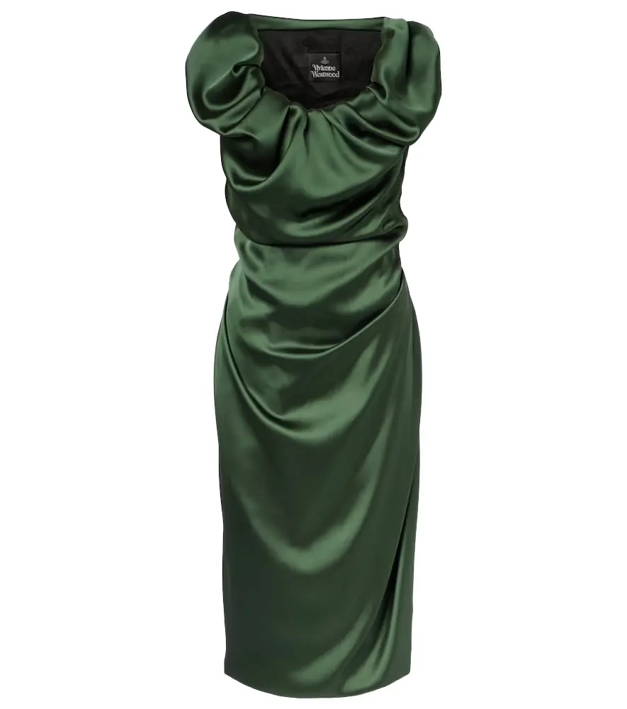 Vivienne Westwood Ginnie Amber ruched midi dress
