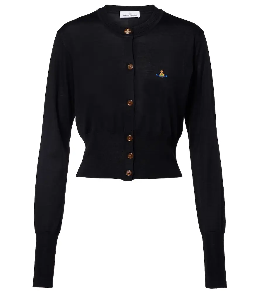 Vivienne Westwood Bea cropped wool and silk cardigan