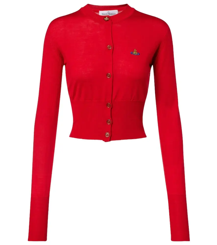 Vivienne Westwood Bea cropped wool and silk cardigan