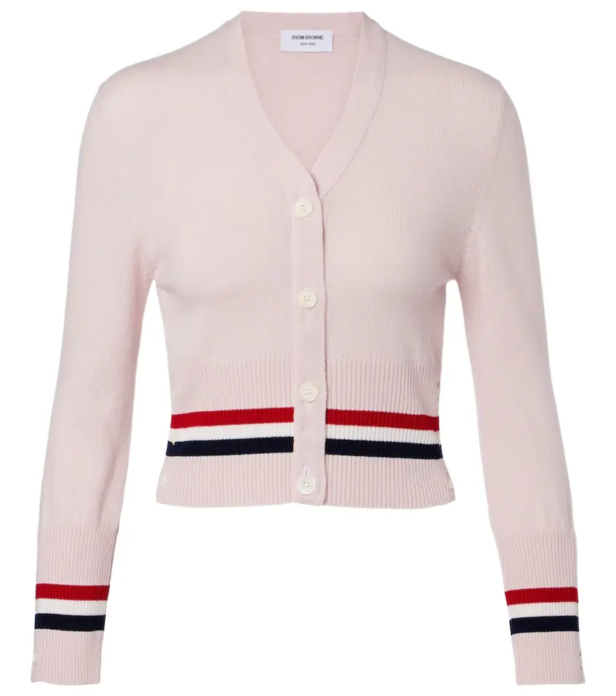 Thom Browne Cropped cashmere cardigan