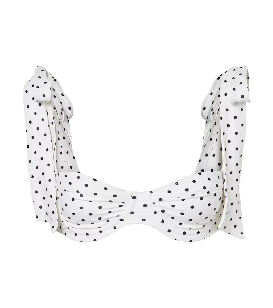 Same Lady polka-dot bikini top