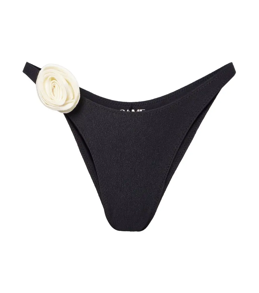 Same Rosette floral-appliqué bikini bottoms