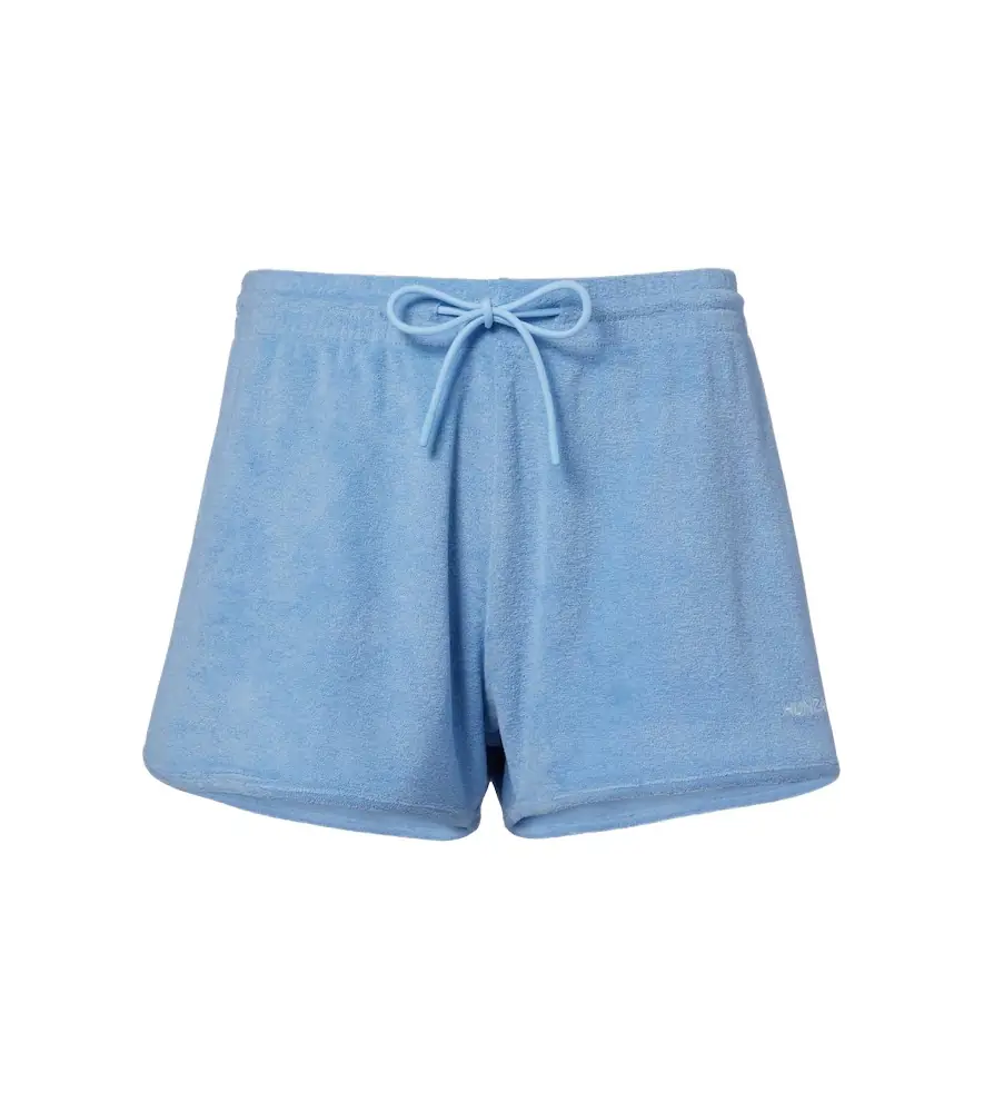 Hunza G Logo cotton terry shorts