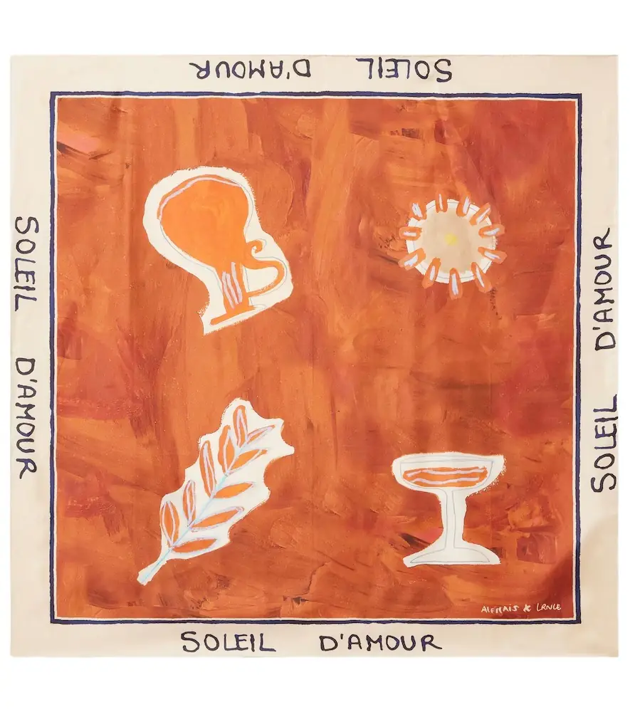 Alemais Alémais Soleil D'Amour silk scarf