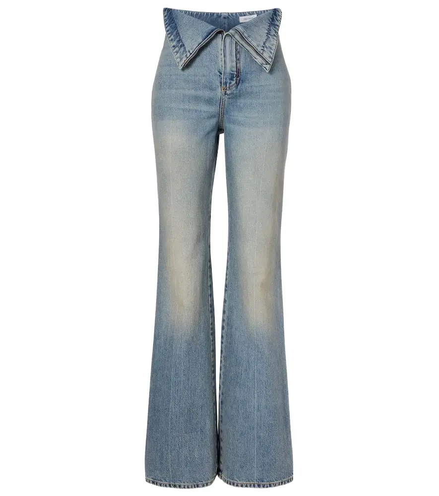 McQueen High-rise wide-leg jeans