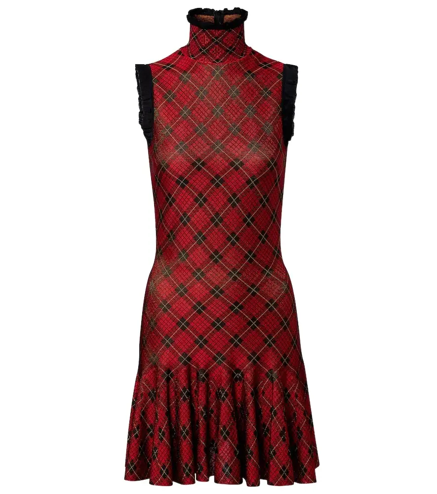 McQueen Plaid minidress