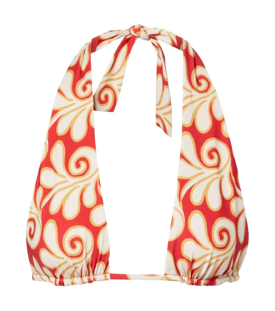 Cala de la Cruz Priscilla printed bikini top