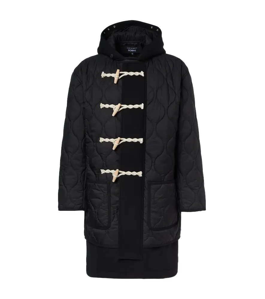Comme des Garcons Homme Comme des Garçons Homme Quilted wool duffel coat