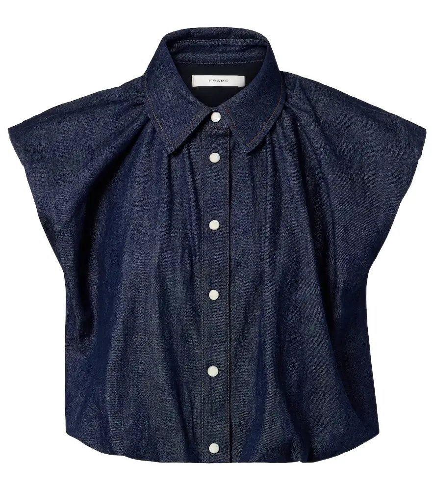 Frame Shell denim blouse