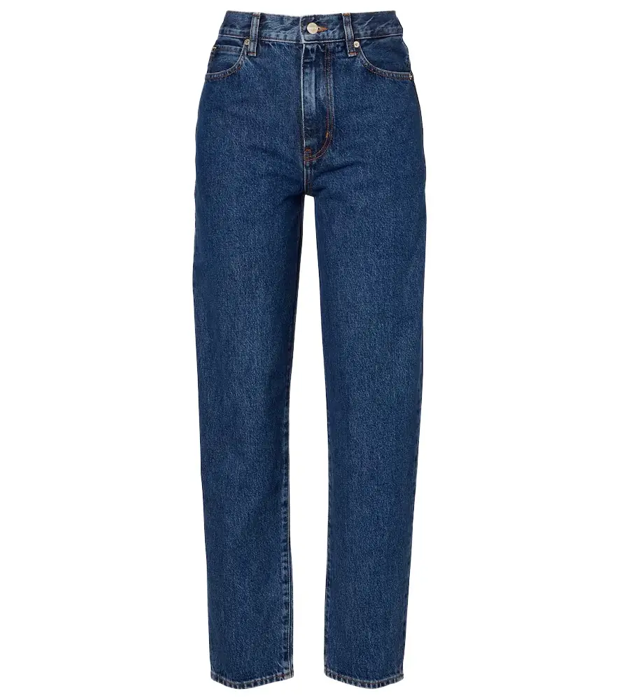 Frame Neat high-rise straight jeans