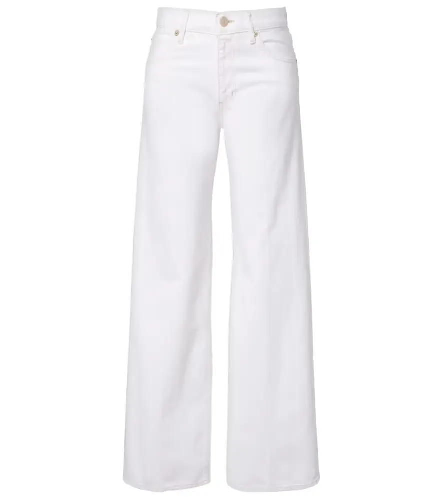 Frame Bubble mid-rise wide-leg jeans