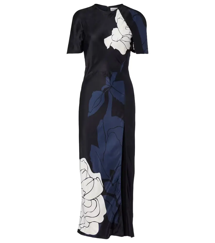 Victoria Beckham Floral midi dress