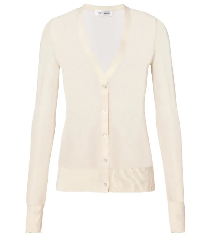 Victoria Beckham Cotton-blend cardigan