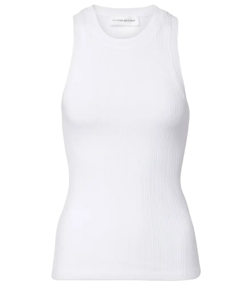 Victoria Beckham Cotton-blend tank top