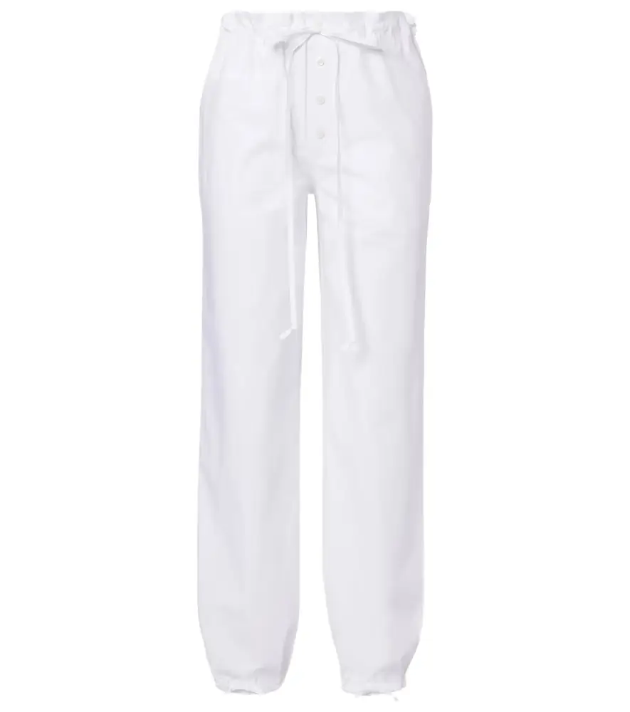 Victoria Beckham Cotton poplin tapered pants