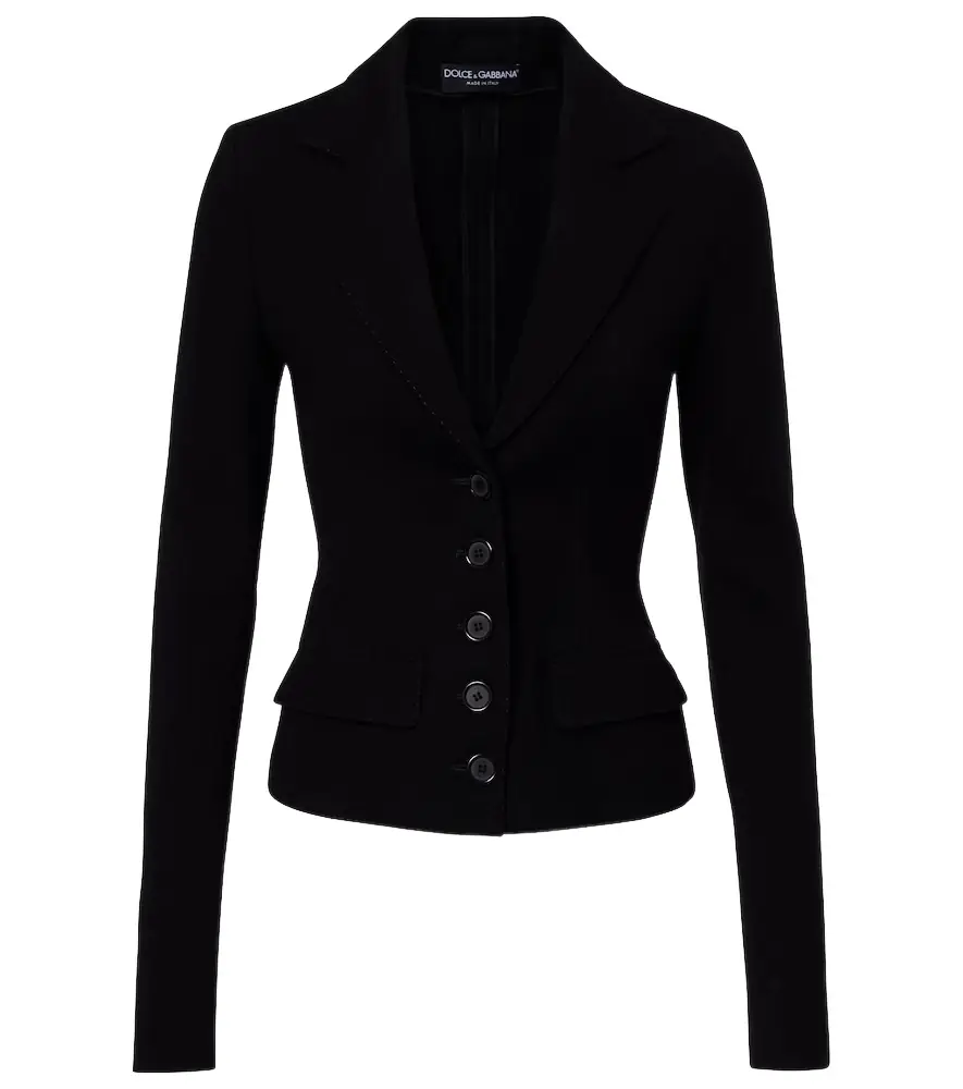 Dolce & Gabbana Wool-blend canvas jacket