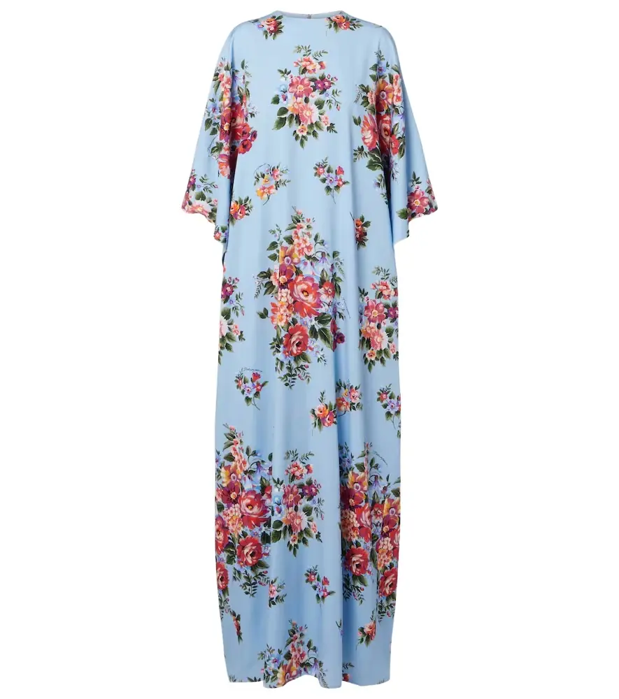 Dolce & Gabbana Floral silk-blend kaftan