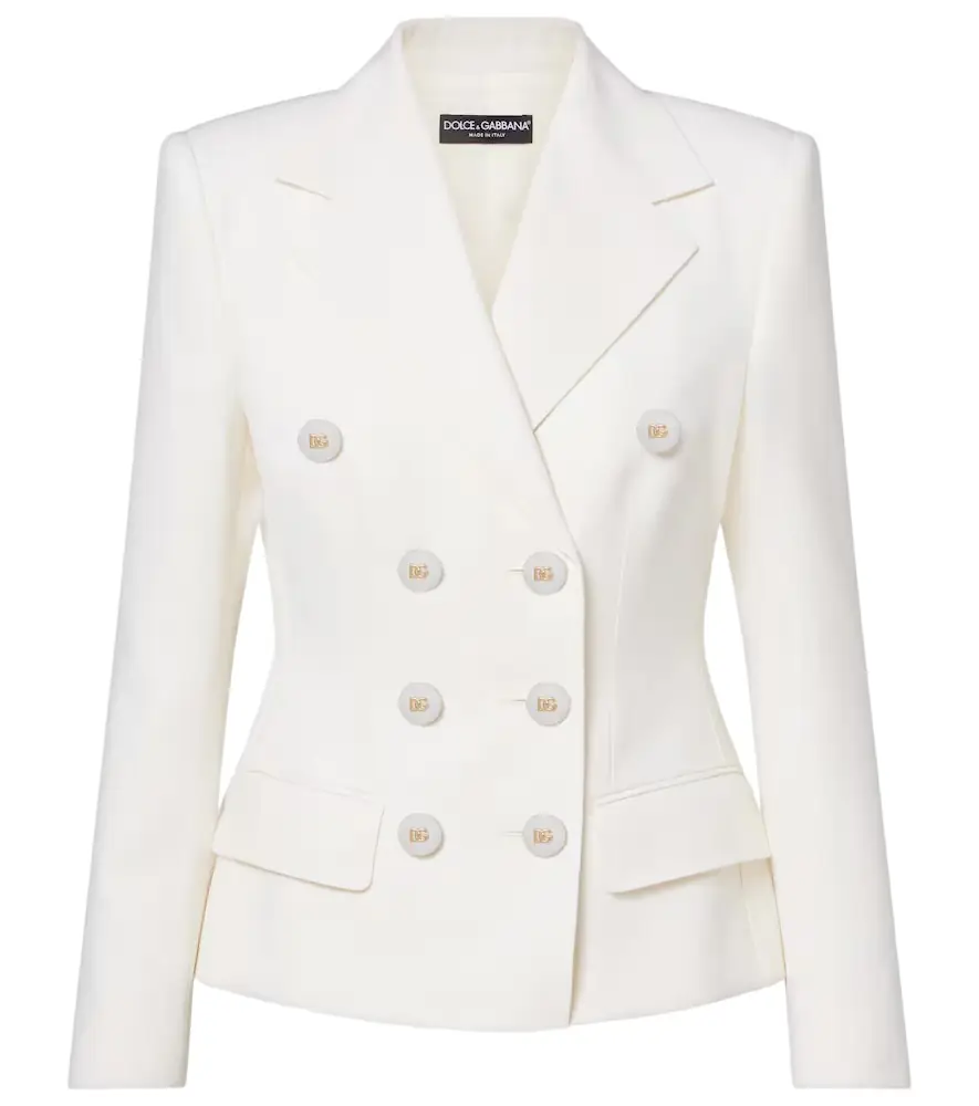Dolce & Gabbana Double-breasted wool-blend blazer