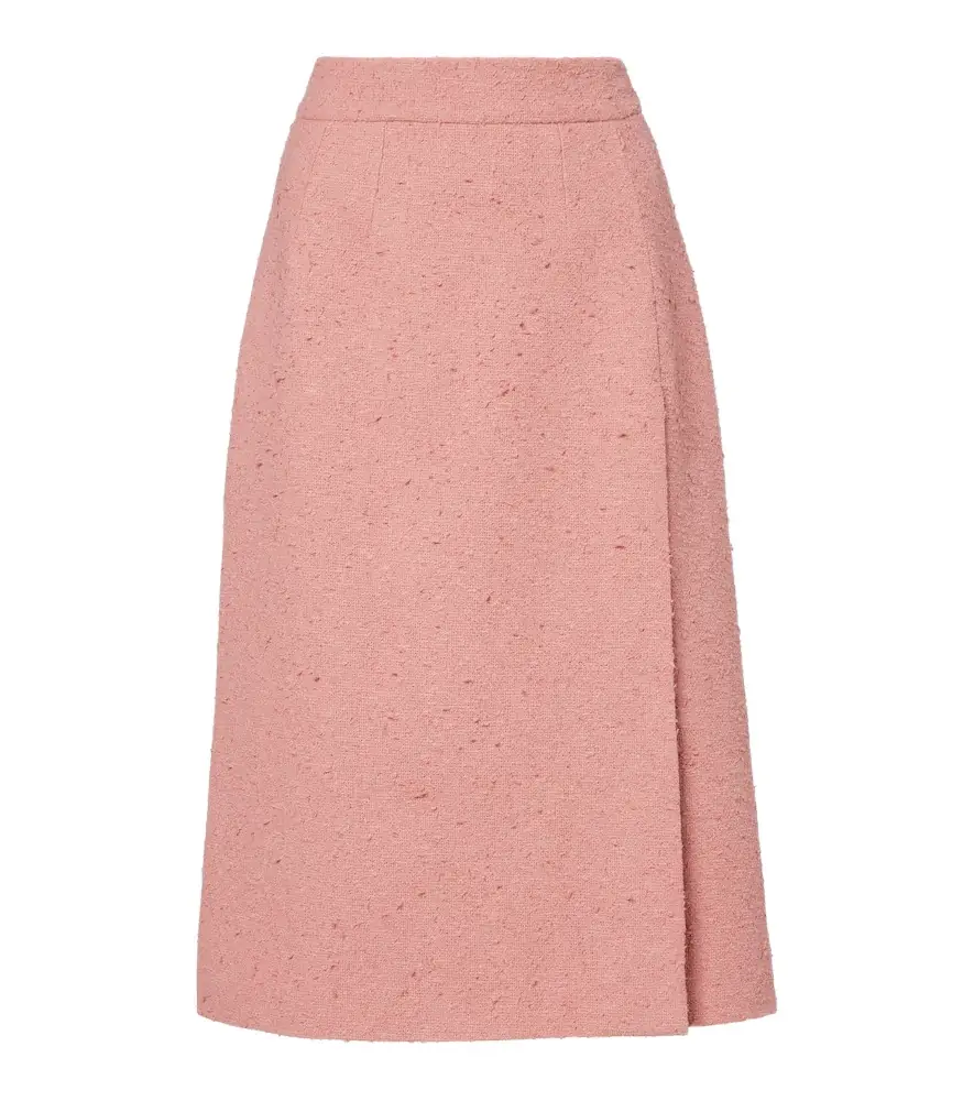 Dolce & Gabbana Cotton-blend tweed midi skirt