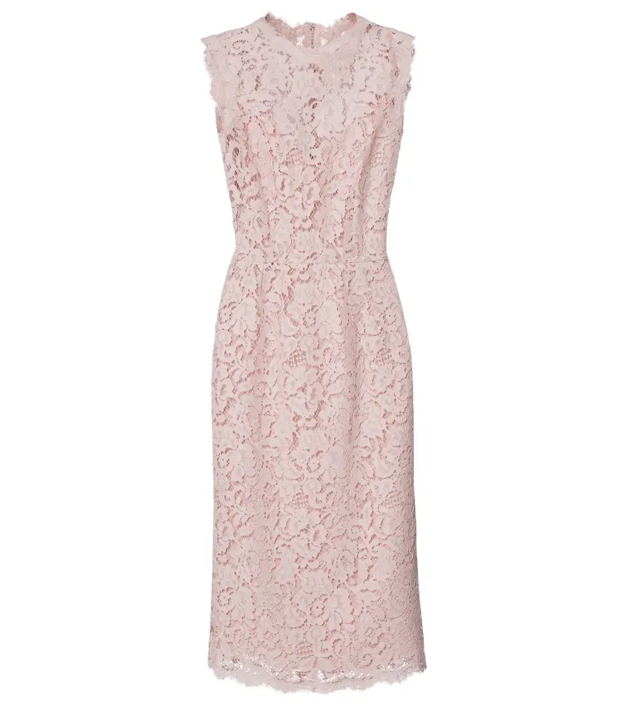 Dolce & Gabbana Cotton-blend lace cocktail dress