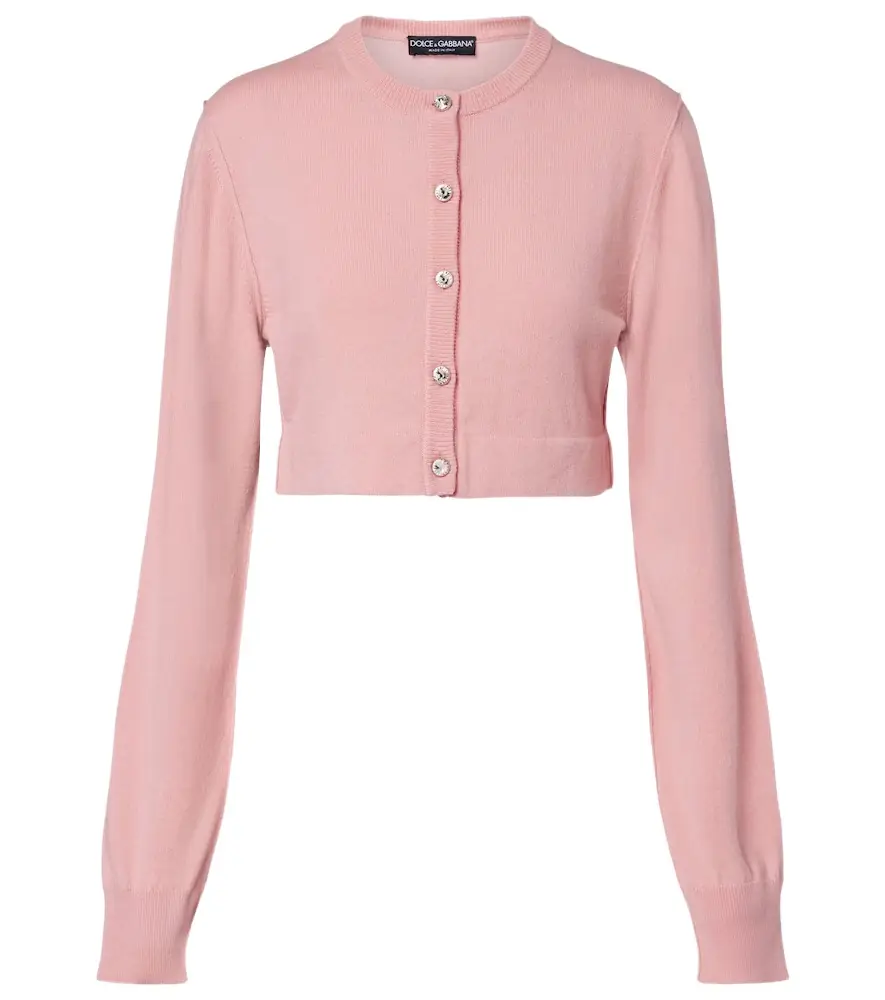 Dolce & Gabbana Embellished cashmere-blend cardigan