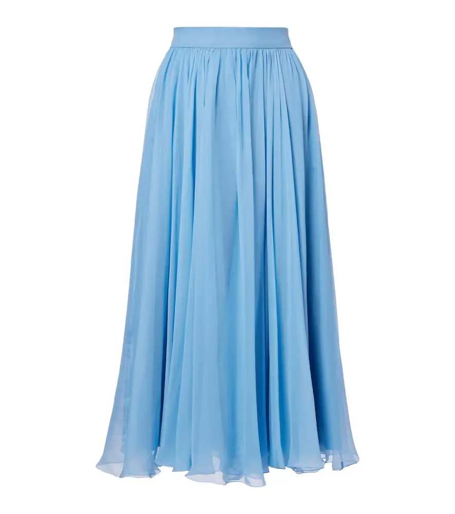 Dolce & Gabbana Silk chiffon midi skirt