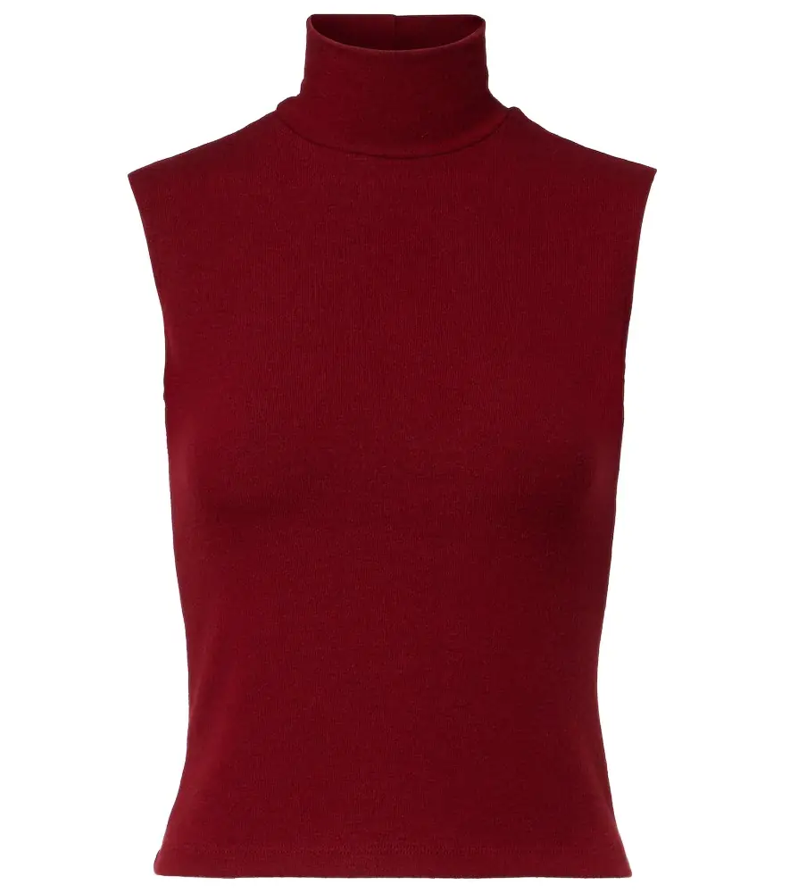 Leset Lauren turtleneck jersey top