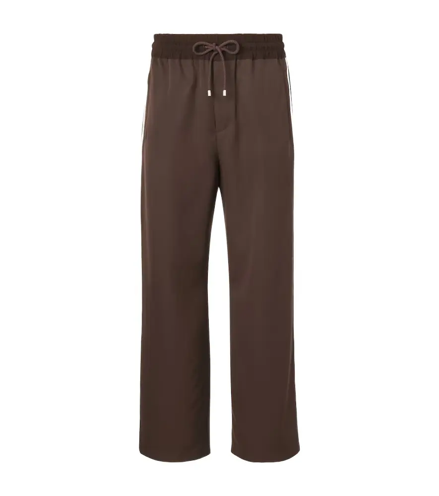 Loewe Wool gabardine wide-leg pants