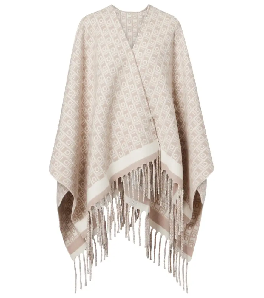 Ferragamo Gancini virgin wool shawl