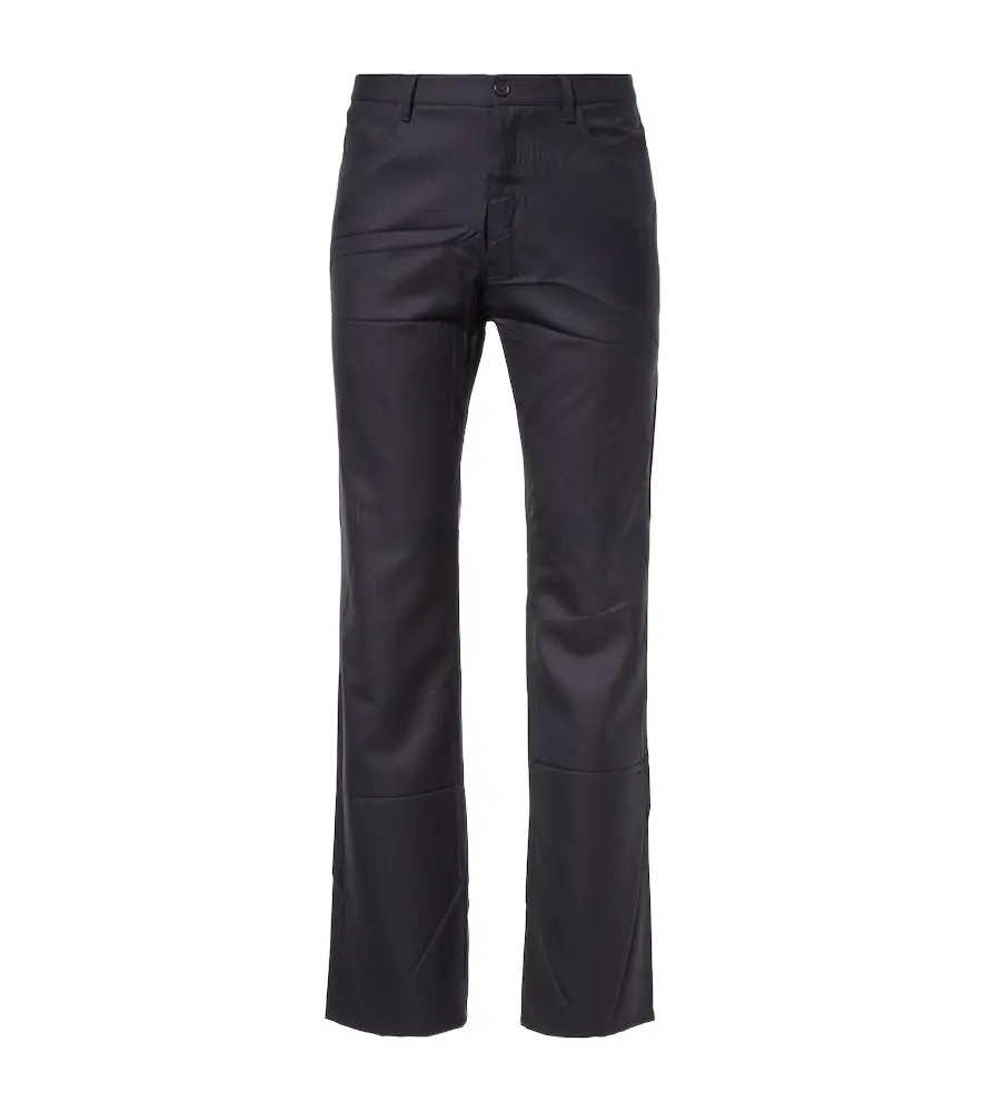 Balenciaga Pinstripe wool straight pants