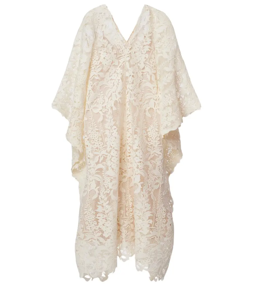 Oscar de la Renta Guipure lace kaftan